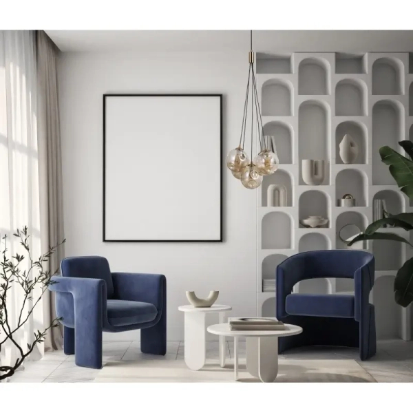 Lampa zwisowa do sypialni Perlos PND-54456-5-HB-AMB Italux mosiądz