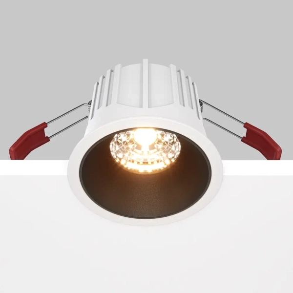 Wpuszczane oczko Alfa DL043-01-15W2.7K-RD-WB-DE LED 15W 2700K białe czarne