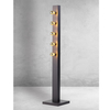 Stojąca lampa podłogowa Phoenix MZ5021 Milagro belka czarny złoty