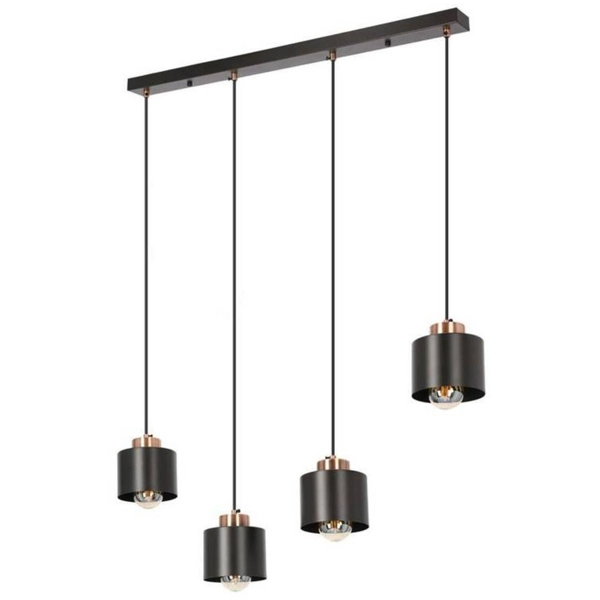 Lampa wisząca Olena 34-78131 Candellux metalowe klosze czarne