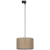 Pojedyncza wisząca lampa szynowa 1-faza Tracer 10668 tuba tkanina brązowy