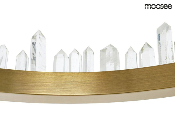 Lampa wisząca Nenufar MSE010100125 glamour kryształowa złota