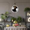 Loftowa lampa wisząca Julius 34438/40/65 Lucide szklana czarna złota