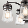 Wisząca lampa ogrodowa Lyndon KL-LYNDON-5P-AZ Kichler na taras IP44 brązowa