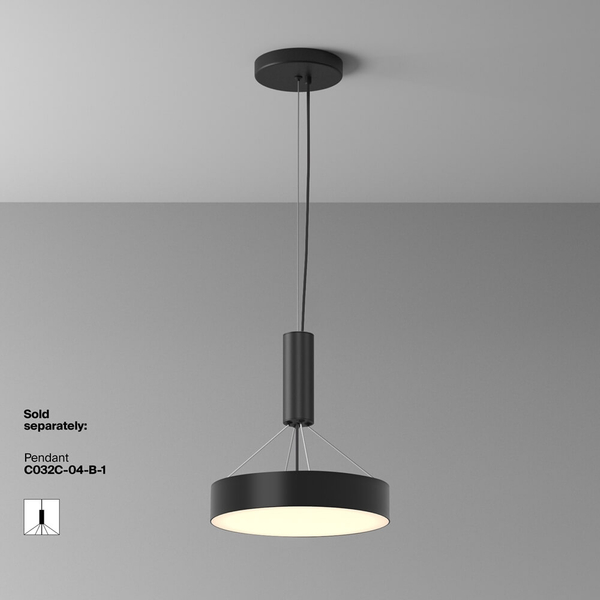 Kuchenny plafon Zon C032CL-36W3K-RD-B Maytoni LED 36W 3000K czarny