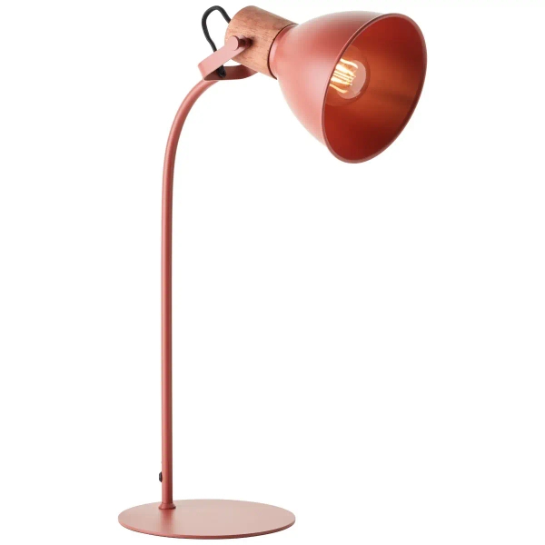 Regulowana lampa stołowa Erena 94555/01 metalowa czerwona