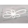 Nowoczesny plafon do sypialni Fly 645619131 LED 32W 4000K biały