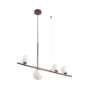 Wisząca lampa do sypialni MODERNO DN1506 burgundowa 4xG9 balls