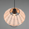 Zwisająca lampa Borka R31261936 RL Light koszyk druciak drewniana czarna