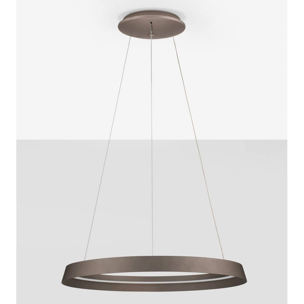Wisząca lampa ściemnialna BATALLAS LE44784 LED 52W 3000K ring brązowy