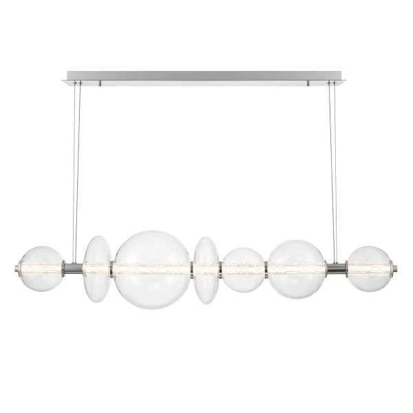 Kulista lampa wisząca Atomo QN-ATOMO-LP7-PC LED 46W 3000K srebrny