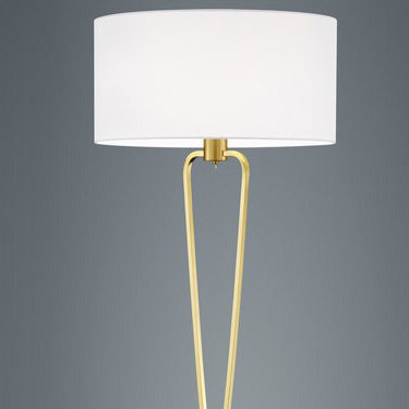Podłogowa lampa do sypialni Paris 400200108 biały abażur stojący