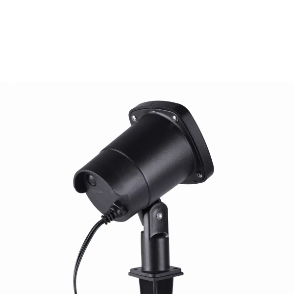 Ogrodowy reflektor LASER czarny LED 6W IP44 wbijany do ogrodu energooszczędny 19940-18