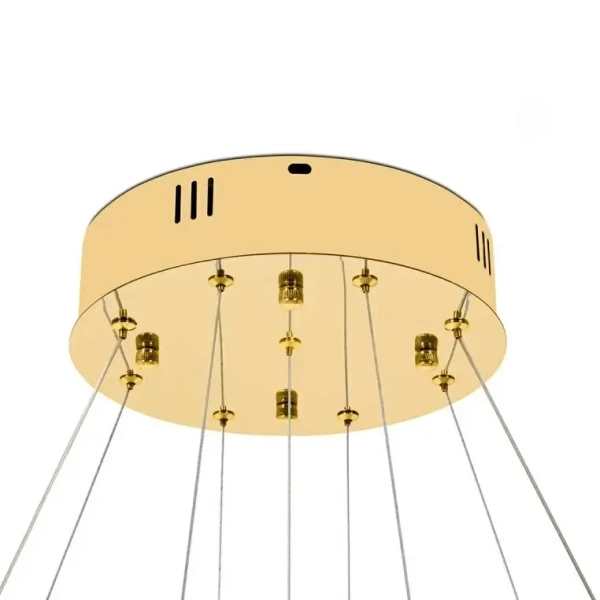 Lampa wisząca glamour WAVE MSE1501100539 LED 120W 3000K kryształowa złota