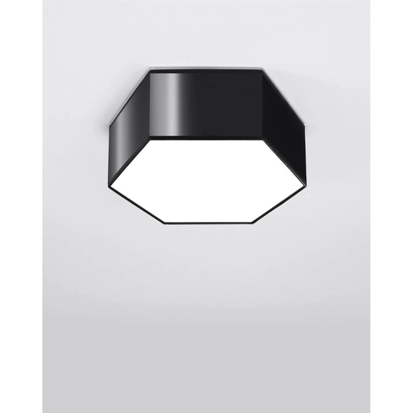 Czarna lampa sufitowa SL.1059 geometryczna do przedpokoju