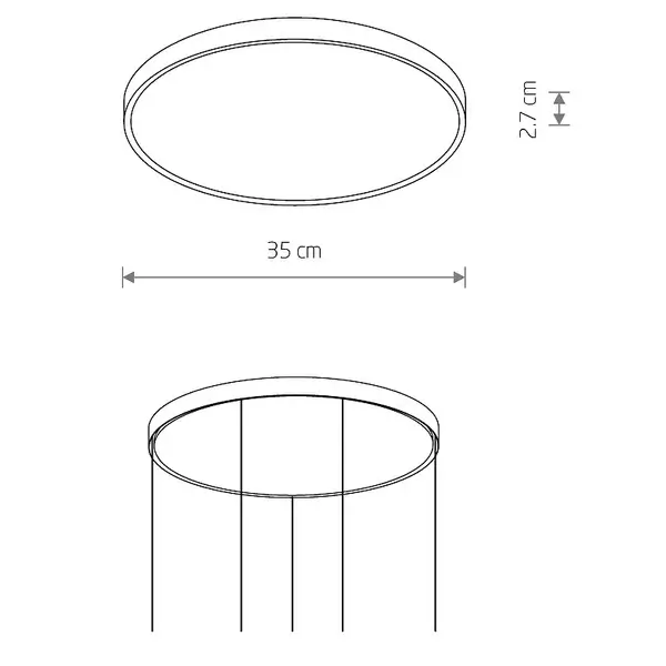 Okrągła puszka sufitowa Cameleon Canopy H 10274 Nowodvorski czarna
