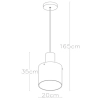 Wisząca lampa TOLEDO 74405/01/62 Lucide szklana miedziana bursztynowa