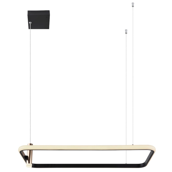 Lampa wisząca COCO 67301H prostokątna ramka LED 55W 2700-6000K zwis złoty