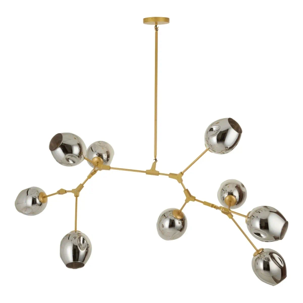 Lampa wisząca Modern Orchid ST-1232-9 gold smoky Step złota szara