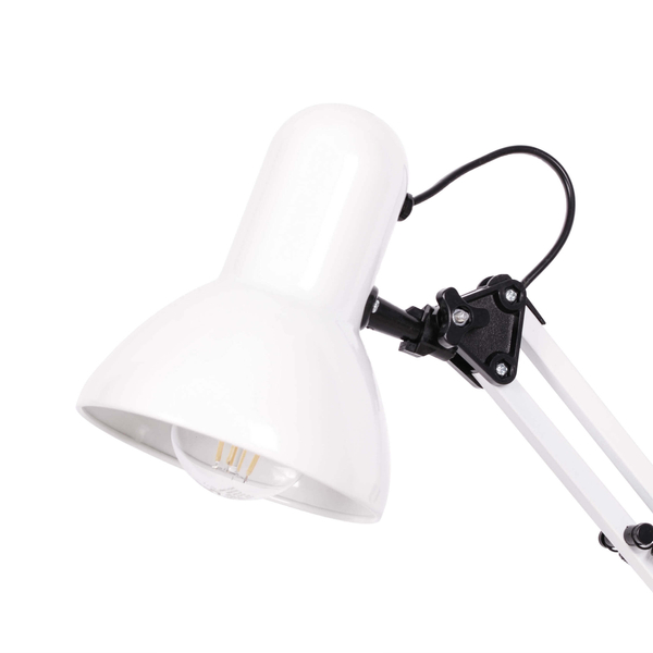 Regulowana lampa biurkowa Cosmo K-MT-COSMO Kaja do gabinetu biała czarna