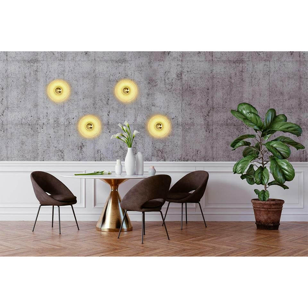 Szklana lampa ścienna Onda MSE1501100146 Moosee LED 9W 3000K retro złota