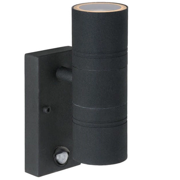 Elewacyjna LAMPA zewnętrzna ARNE 14866/10/30 Lucide ogrodowa OPRAWA ścienna outdoor z czujnikiem ruchu IP44 czarna