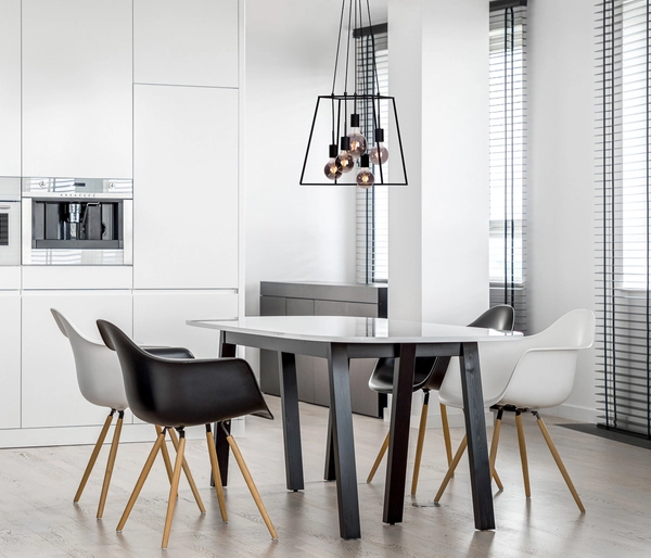 Loftowa LAMPA wisząca ALMODOVI PND-11532-5-BL Italux metalowa OPRAWA zwis klatka czarna