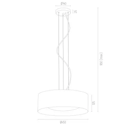 Salonowa lampa wisząca SERENITY 1213 kule podłużna złota