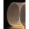 Okrągła stołowa lampa HUARAL LE44436 LED 14W 3000K biała złota outlet