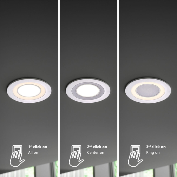 Podtynkowa lampa sufitowa Clyde 47500101 LED 4W 2700K biały