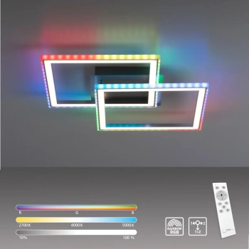 Plafon sterowany pilotem FELIX srebrna 14634-55 1xLED 35W 2700-5000K z regulacją barwy