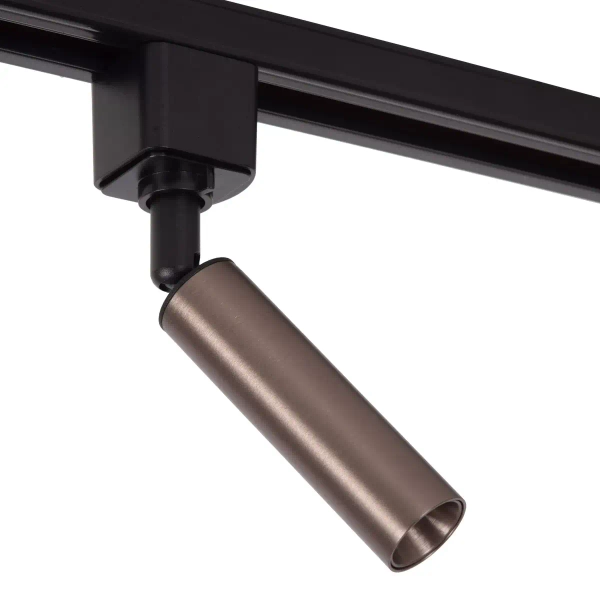 Metalowa lampa sufitowa 1-fazowa KEONI 09961/01/97 tuba czarna brązowa