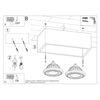 Betonowa lampa sufitowa SL.0884 nowoczesny plafon do kuchni