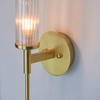 Lampa ścienna z włącznikiem Talo 96163 tuba metal mosiądz