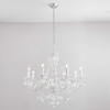 Żyrandol glamour świecznikowy Clarence 308-8CL Endon chrom przezroczysty
