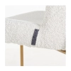 Skandynawskie krzesło jadalniane ODESSA BOUCLE S4508 WHITE białe