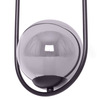Wisząca lampa elipsa Davos K-5110 Kaja ball kula grafitowa czarna