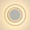 Kinkiet ścienny art deco DONUT ST-5072W biały szklany metalowy LED 6W do sypialni