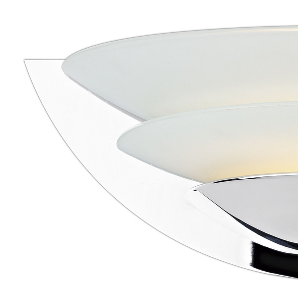 Salonowy kinkiet ścienny Una UNA0750 Dar Lighting szklany biały