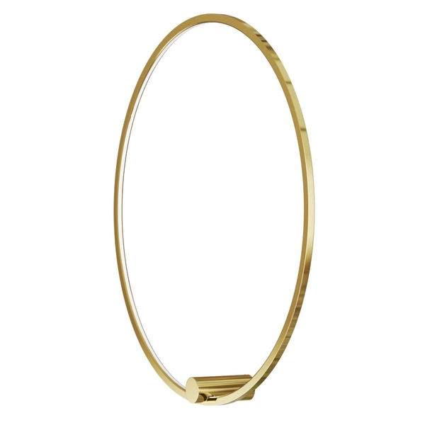 Okrągły ścienny kinkiet Ringa WL0116-L-GD LED 45W 3000-4000K IP44 złoty