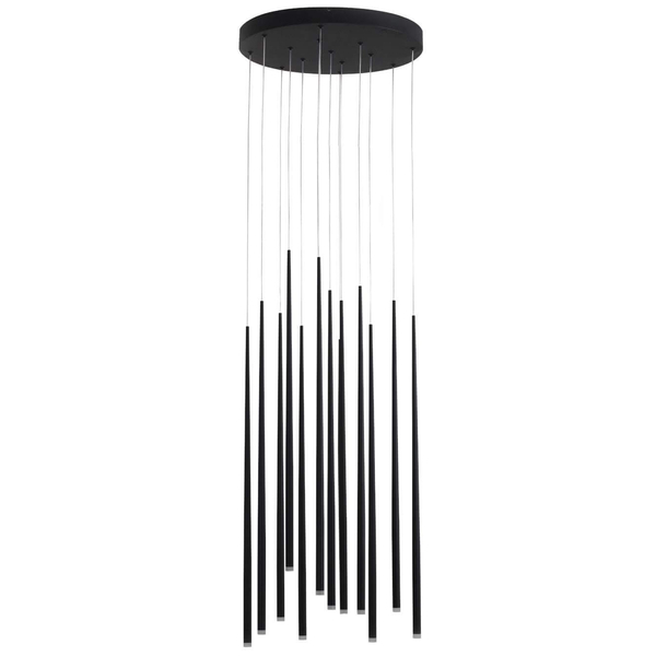 Wisząca lampa nowoczesna Louise tuby LED 36W 3000K czarna