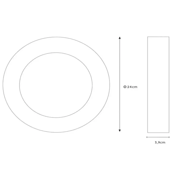 Metalowa lampa sufitowa BRICE-LED 28116/24/30 LED 15W 3000K IP44 czarny
