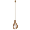 Wisząca lampa skandynawska Ika 4171 salonowa nad stół drewniana