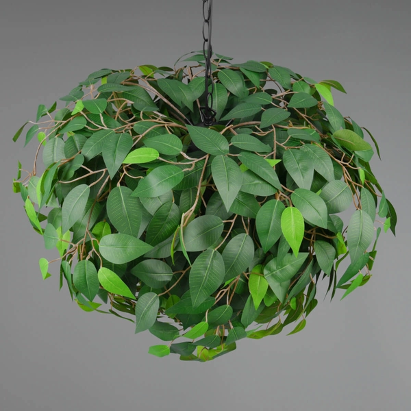 Lampa wisząca do jadalni Leavy R10464015 RL Light liście zielona czarna