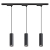 Potrójna zwisająca lampa szynowa Pipe Ring Track ML2079 1-fazowa czarny