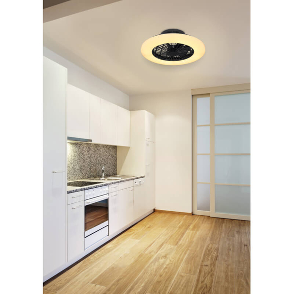 Wentylator z lampą LED Travo 03628B plafon 30W 3000K - 6500K czarny