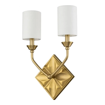 Podwójny kinkiet do łazienki Eplison QN-EPSILON-2WB-AB IP44 mosiądz