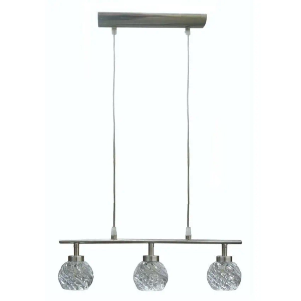 Wisząca lampa kryształowa GIRA 33-27408 glamour kule srebrne