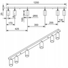 Ruchoma lampa sufitowa CGLISTSPOT listwa do sypialni czarna