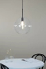 Kulista lampa wiszaca Patera do jadalni ball przezroczysta